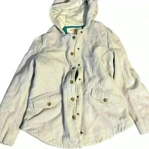 CARTONNIER Anthropologie Wool Pea Coat with Hood Size Small​